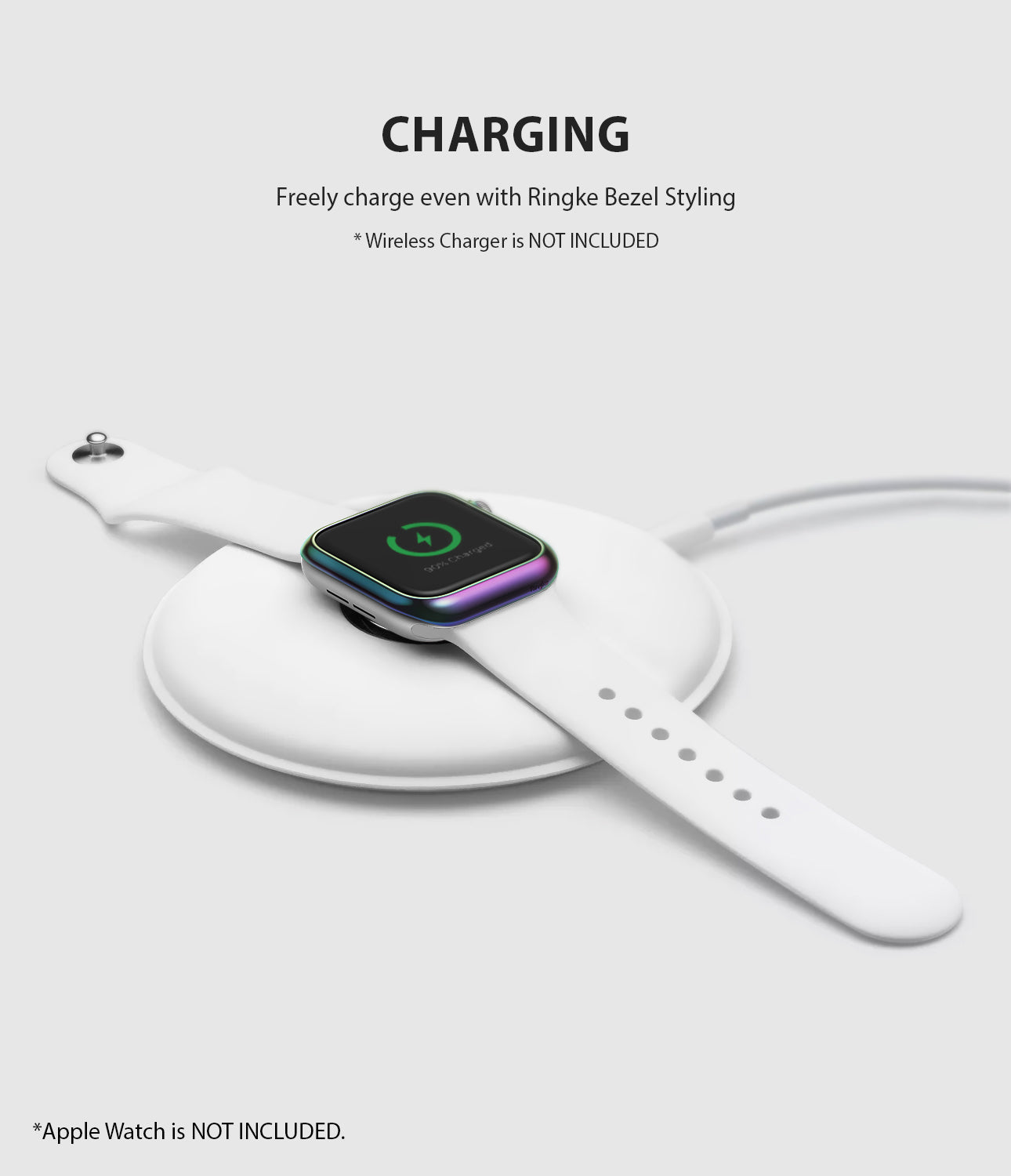 apple watch 3 2 1 42mm case ringke bezel styling stainless steel frame cover 42-08 wireless charging