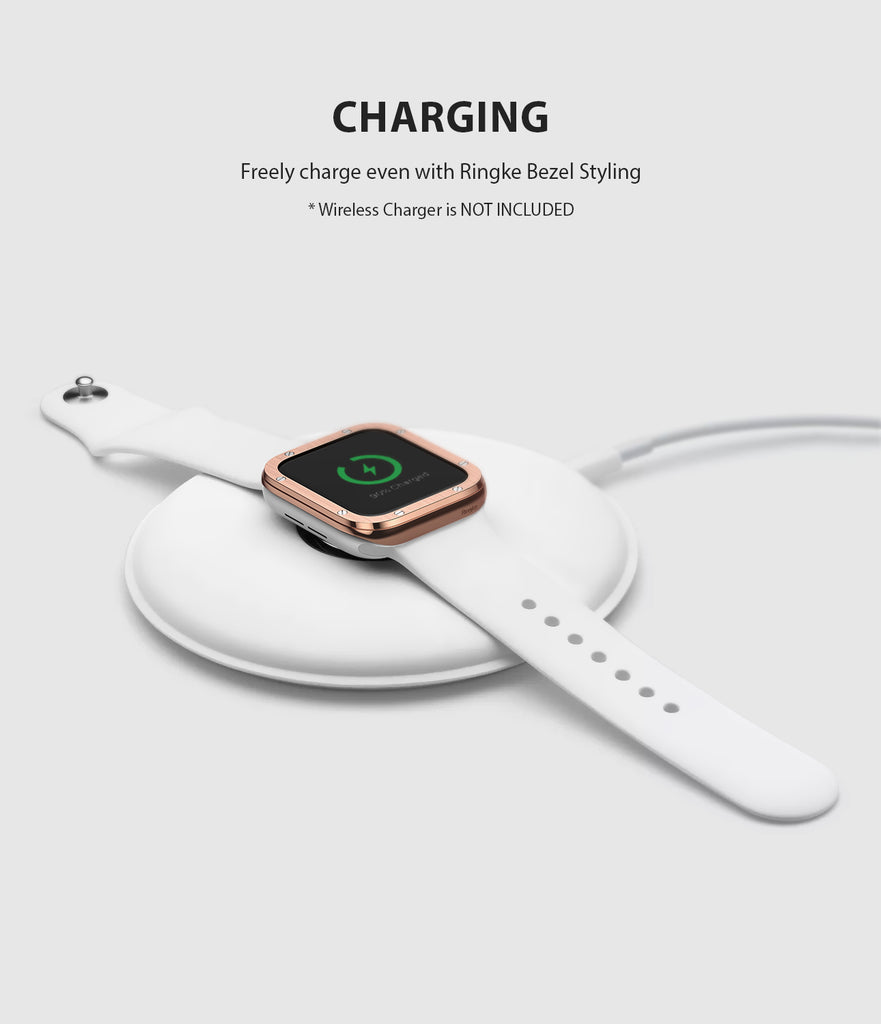 apple watch 3 2 1 42mm case ringke bezel styling stainless steel frame cover 42-41 wireless charging compatible