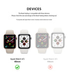 ringke bezel styling 40-01 glossy silver stainless steel on apple watch series 6 / 5 / 4 / SE 40mm compatible only with apple iwatch 5 and 4 40mm