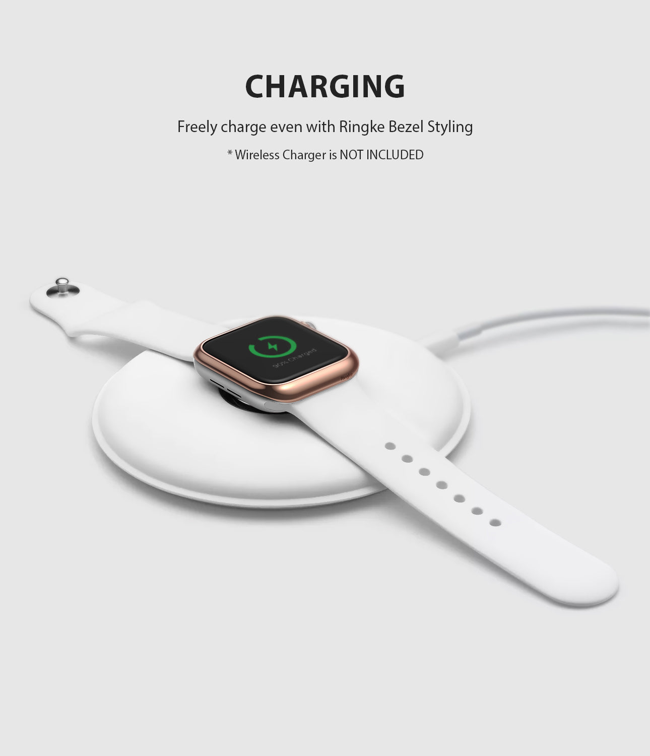 apple watch 4 44mm case ringke bezel styling stainless steel frame cover 44-02 wireless charging