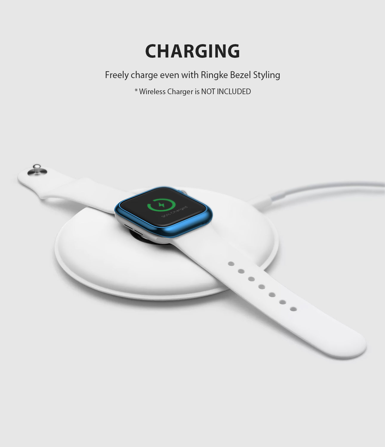 apple watch 4 44mm case ringke bezel styling stainless steel frame cover 44-04 wireless charging