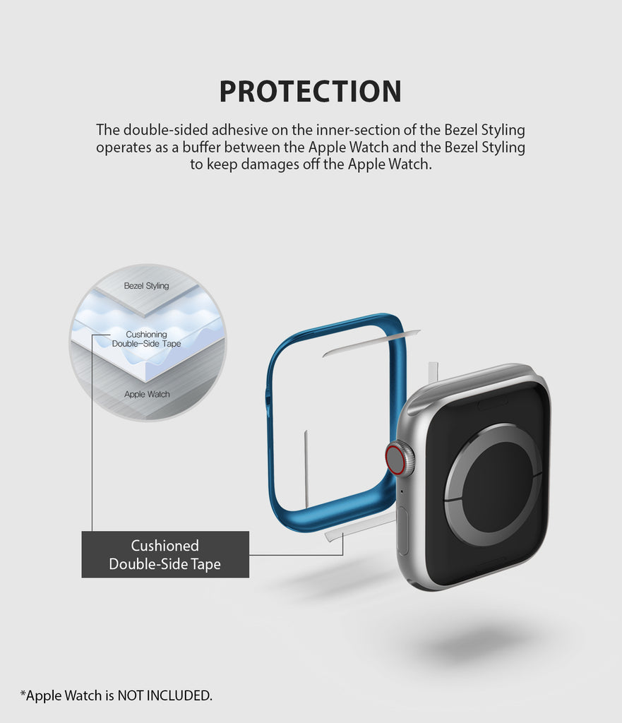 apple watch 4 44mm case ringke bezel styling stainless steel frame cover 44-04 protection