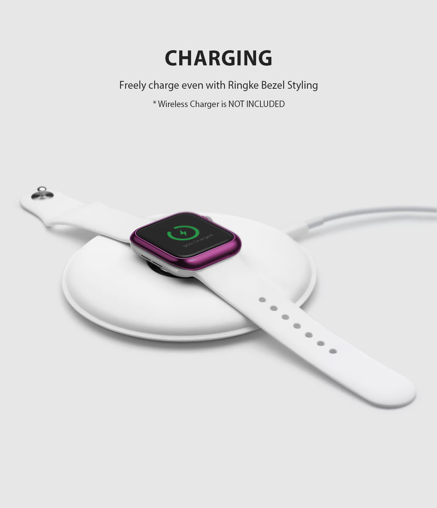 apple watch 4 44mm case ringke bezel styling stainless steel frame cover 44-07 wireless charging