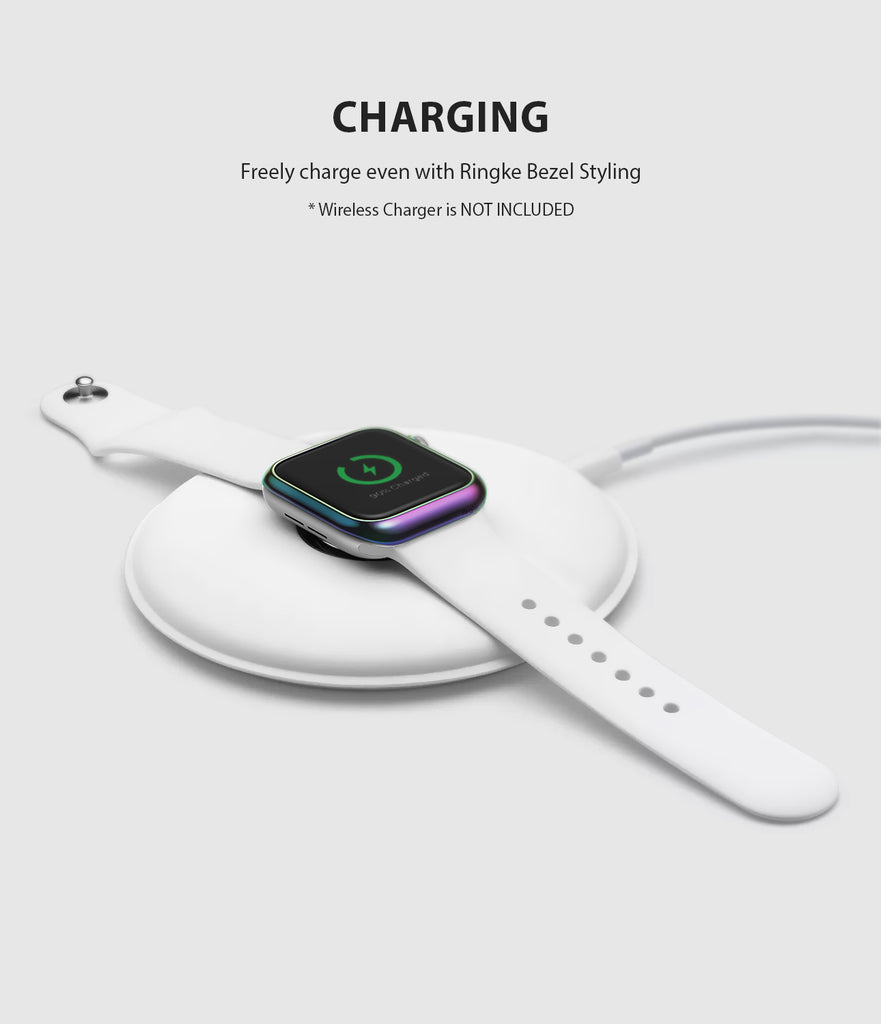 apple watch 4 44mm case ringke bezel styling stainless steel frame cover 44-08 wireless charging