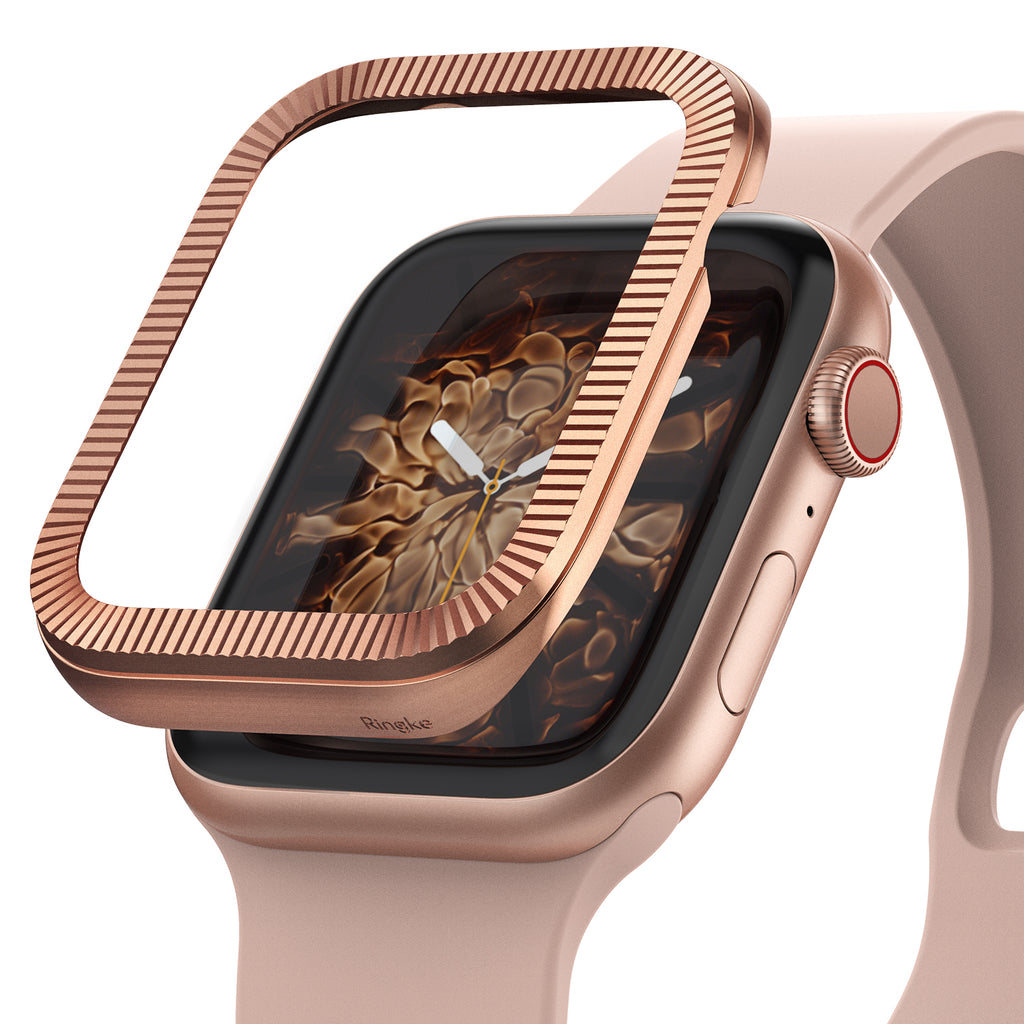 apple watch 4 44mm case ringke bezel styling stainless steel frame cover 44-43