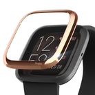 Ringke Bezel Styling Fitbit Versa 2, Full Stainless Steel Frame, Rose Gold, Stainless Steel, 2-02 ST