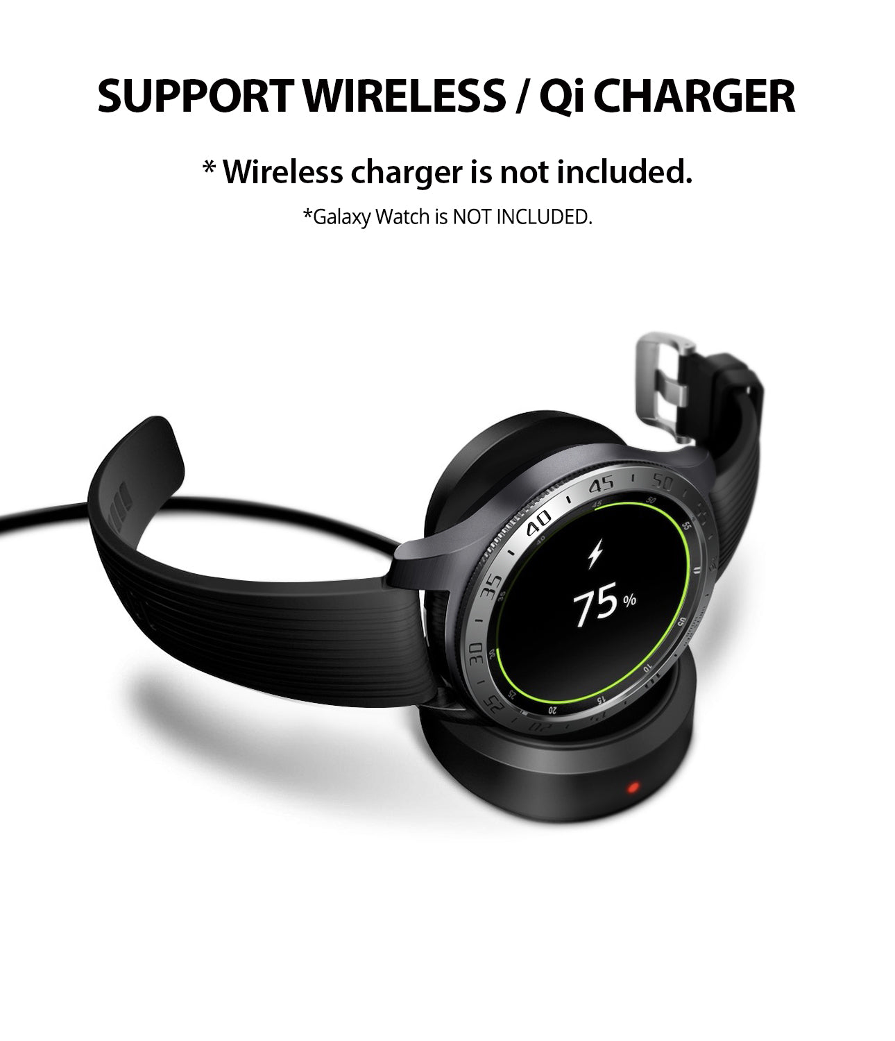 ringke bezel styling compatible with wireless, qi charging without removing the cover