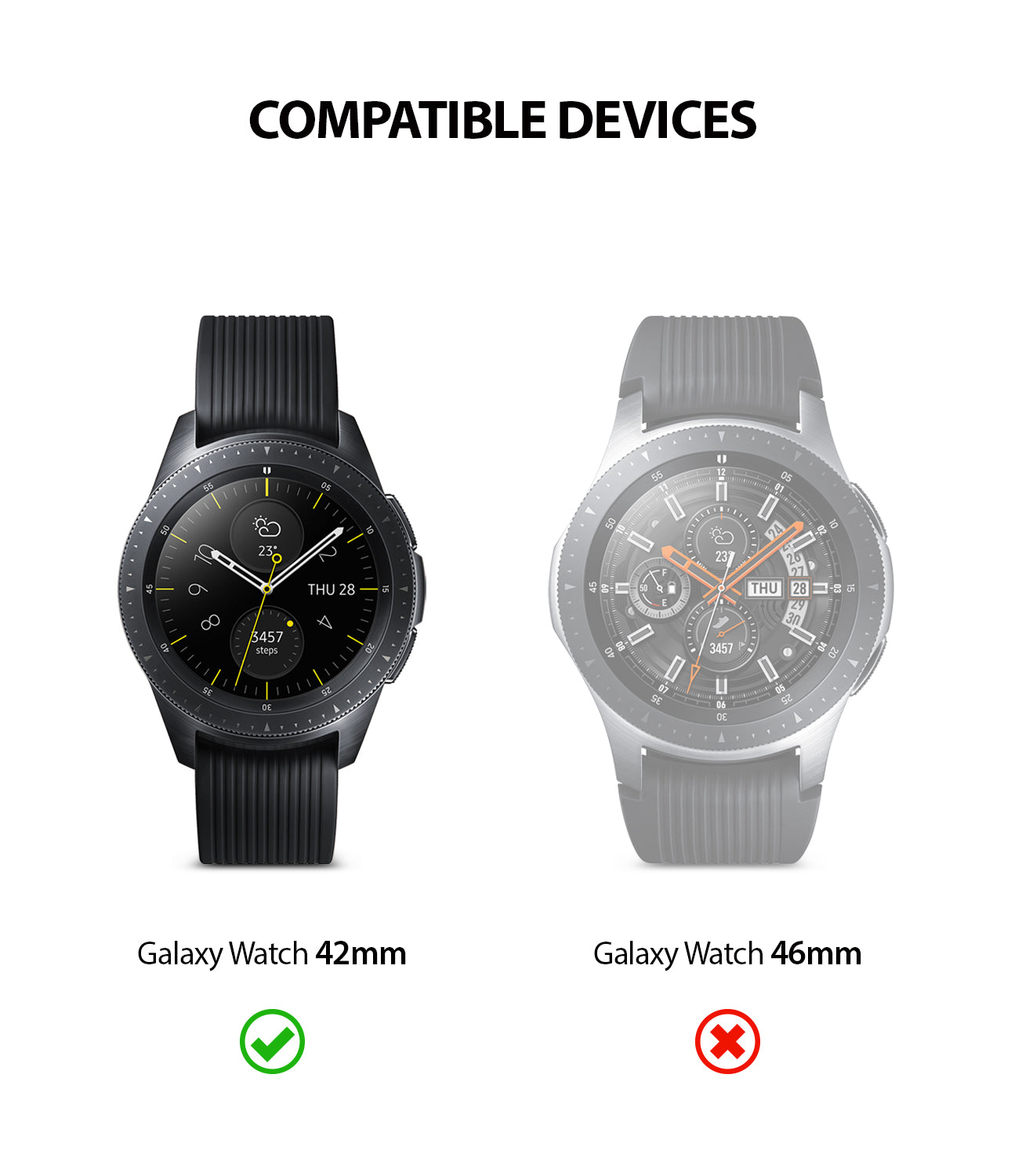 only compatible with galaxy watch 42mm