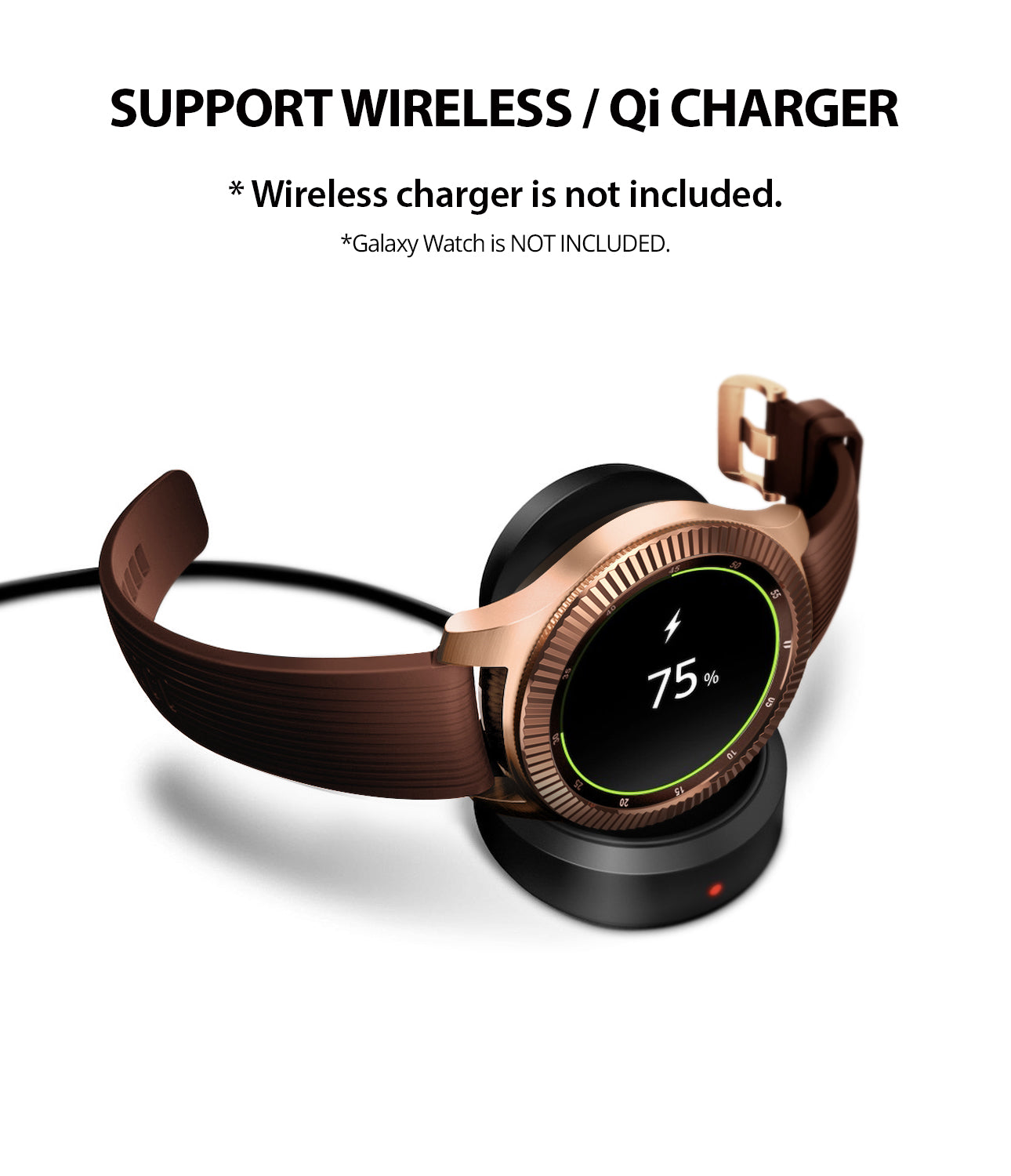 ringke bezel styling compatible with wireless, qi charging without removing the cover