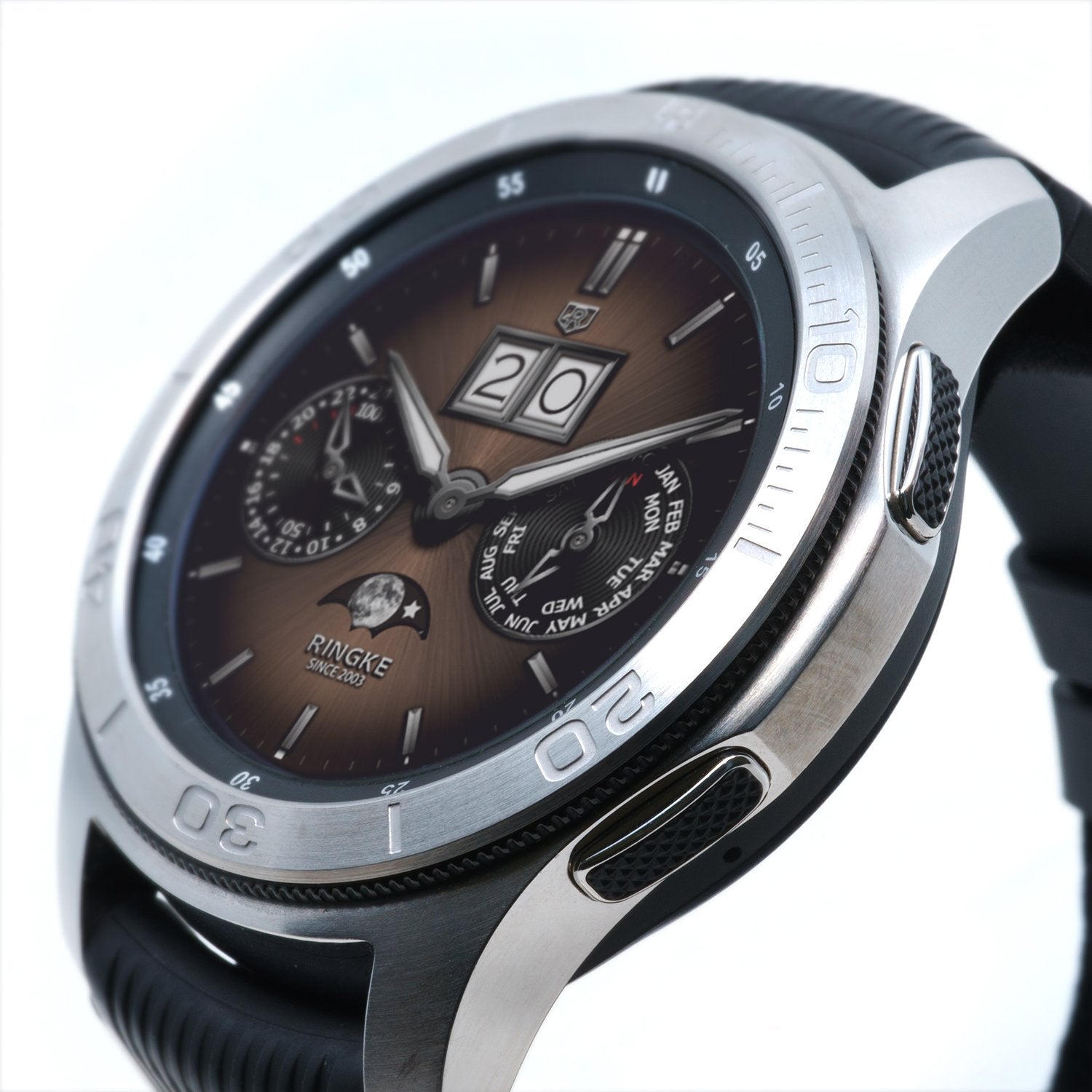 ringke bezel styling 46-17 designed for galaxy watch 46mm, galaxy gear s3 classic and frontier