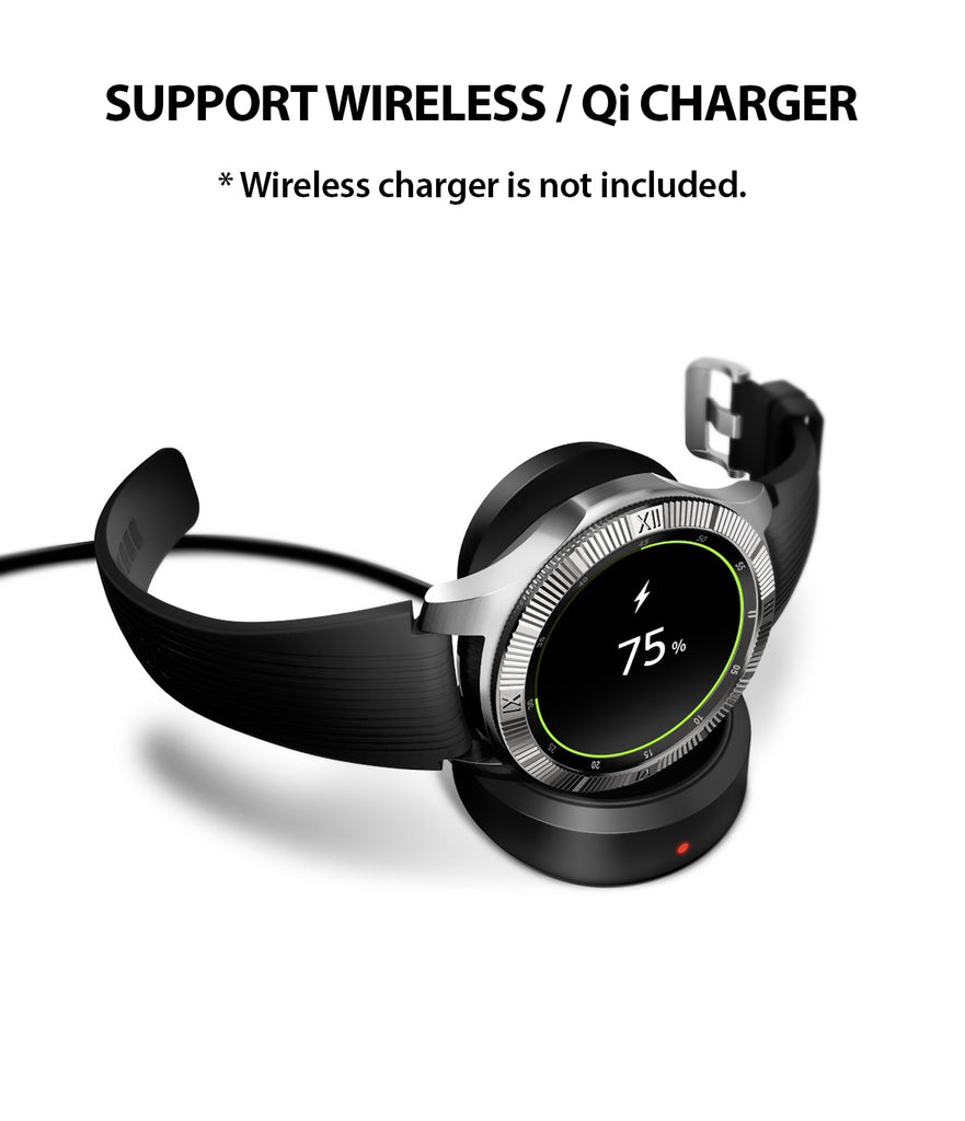 bezel styling supports wireless, qi charging without removing the cover
