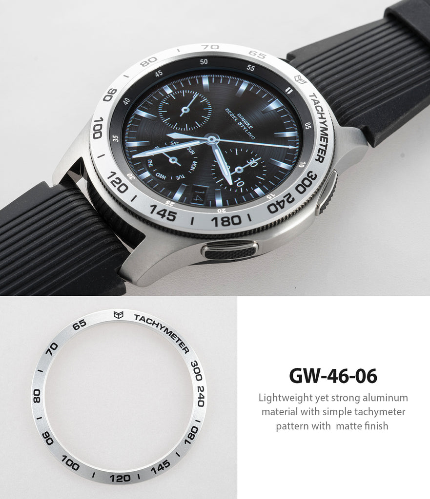 simple tachymeter pattern with matte finish for samsung galaxy watch 46mm