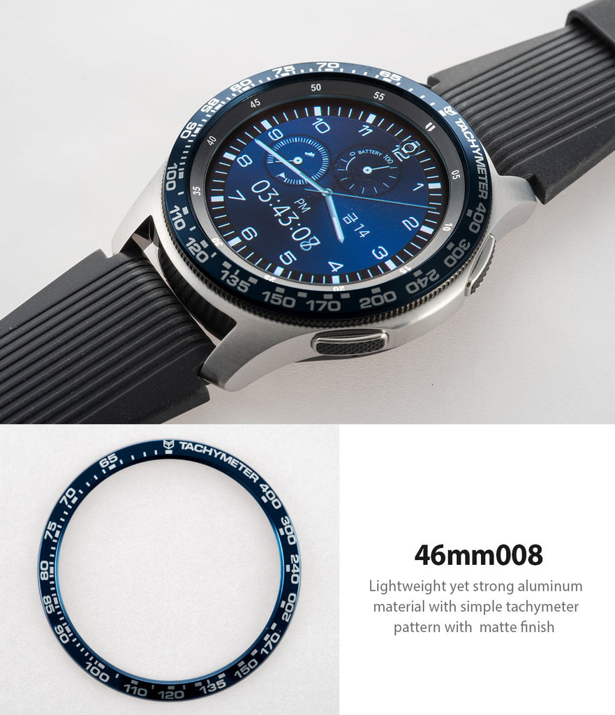 lightweight yet strong aluminum material with simple tachymeter pattern with matte finish