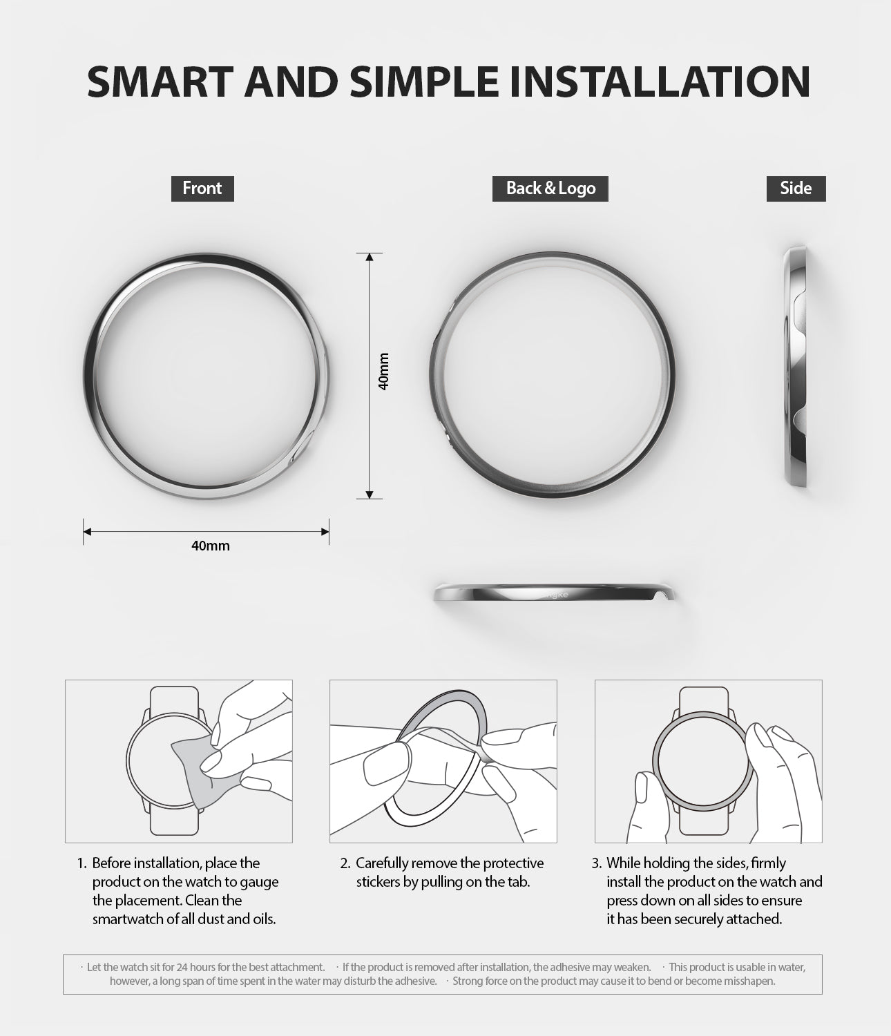 Ringke bezel best sale active 2 40mm