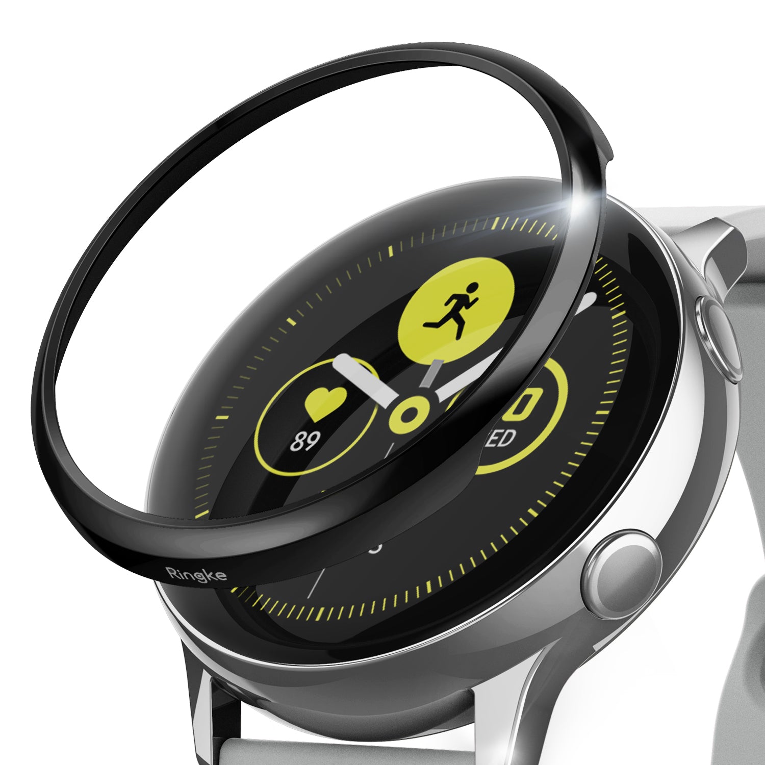 ringke bezel styling for galaxy watch active 03 glossy black