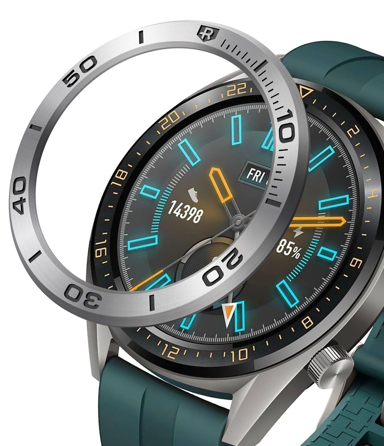 Ringke Bezel Styling for Huawei Watch GT 46mm 46-16 Silver