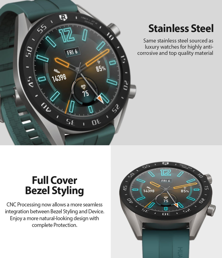 Ringke Bezel Styling for Huawei Watch GT 46mm 46-03 Black, stainless steel