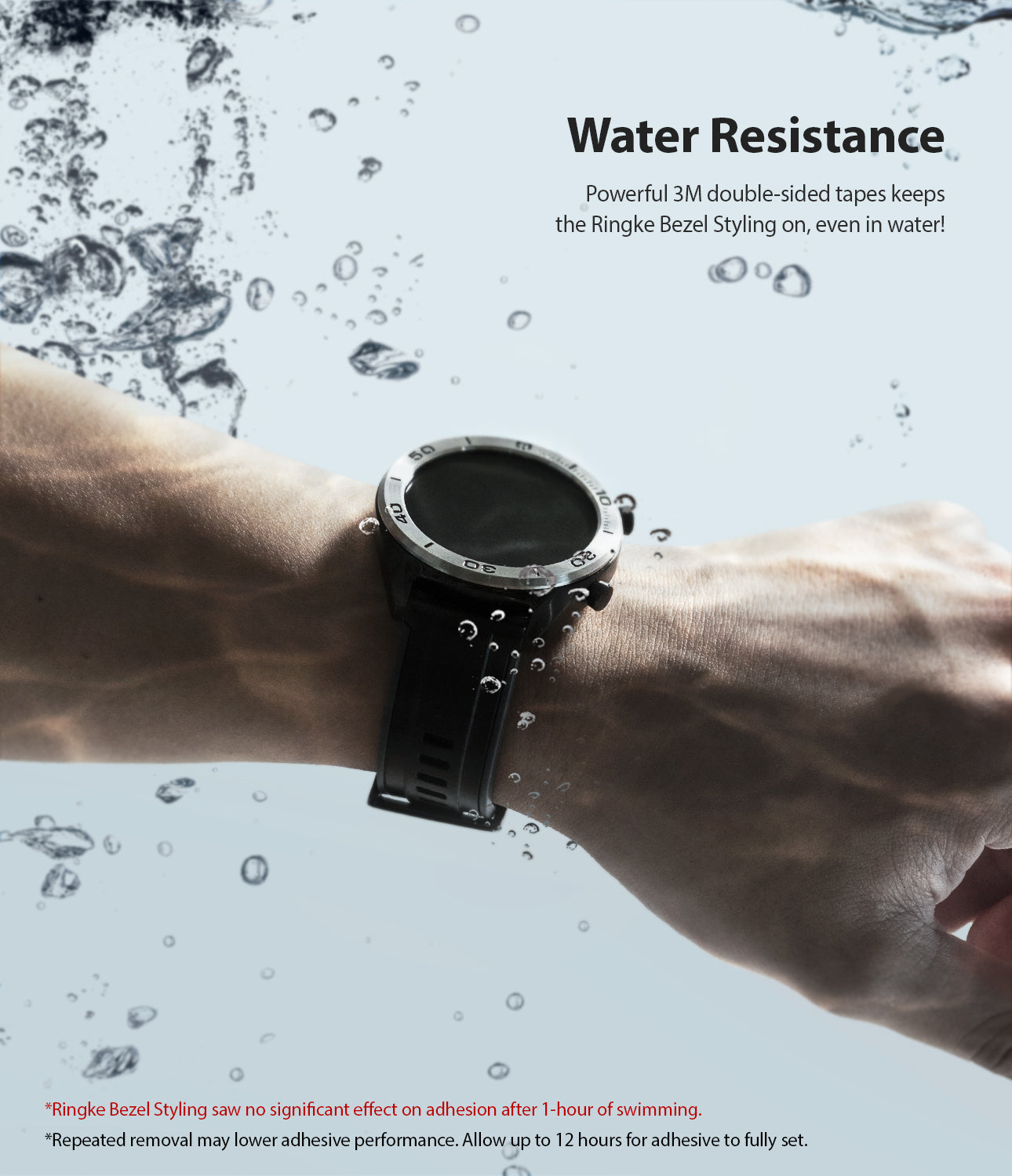 Ringke Bezel Styling for Huawei Watch GT 46mm 46-03 Black, protection, water resistance