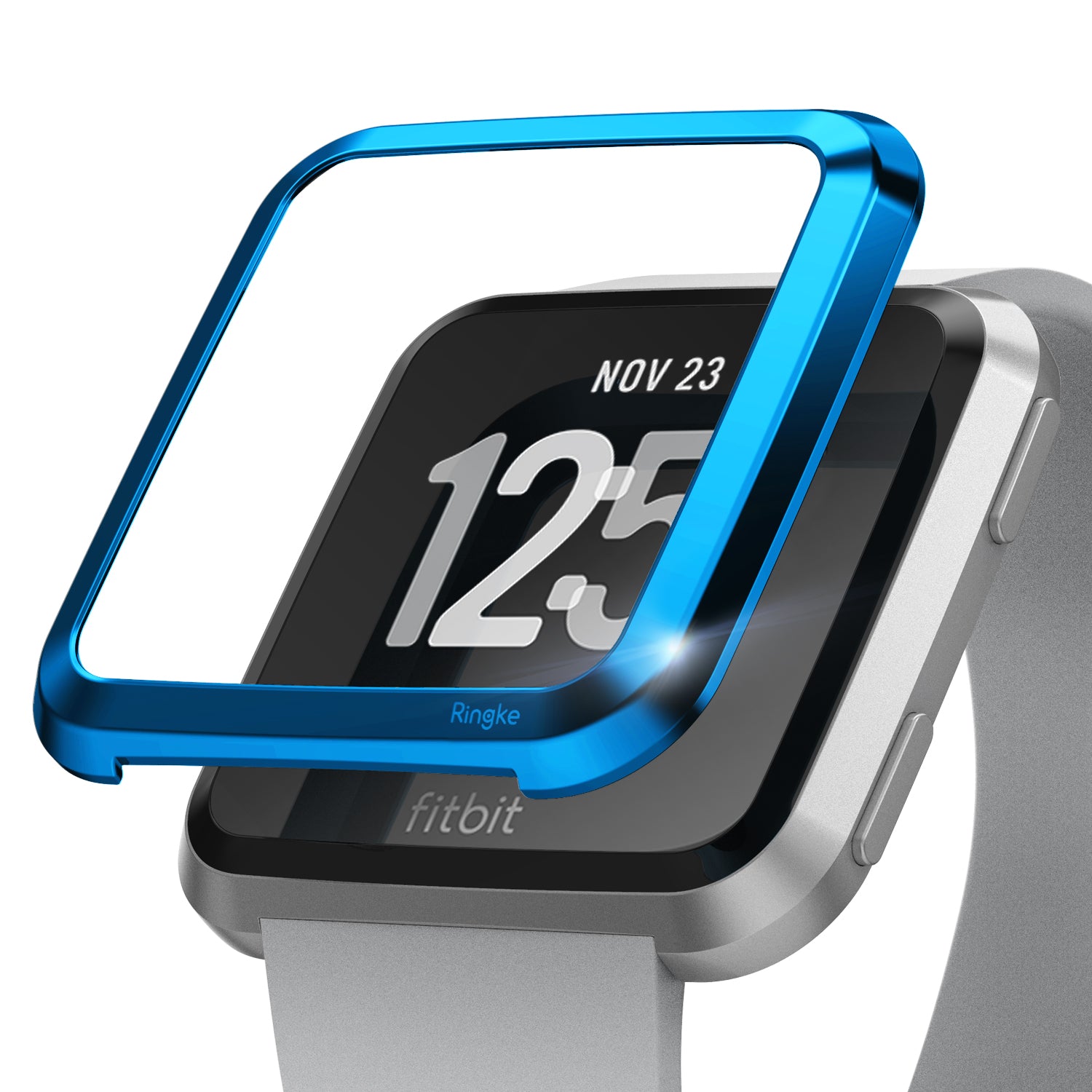 Ringke Bezel Styling Designed for Fitbit Versa Case Cover, Blue - FW-V-04