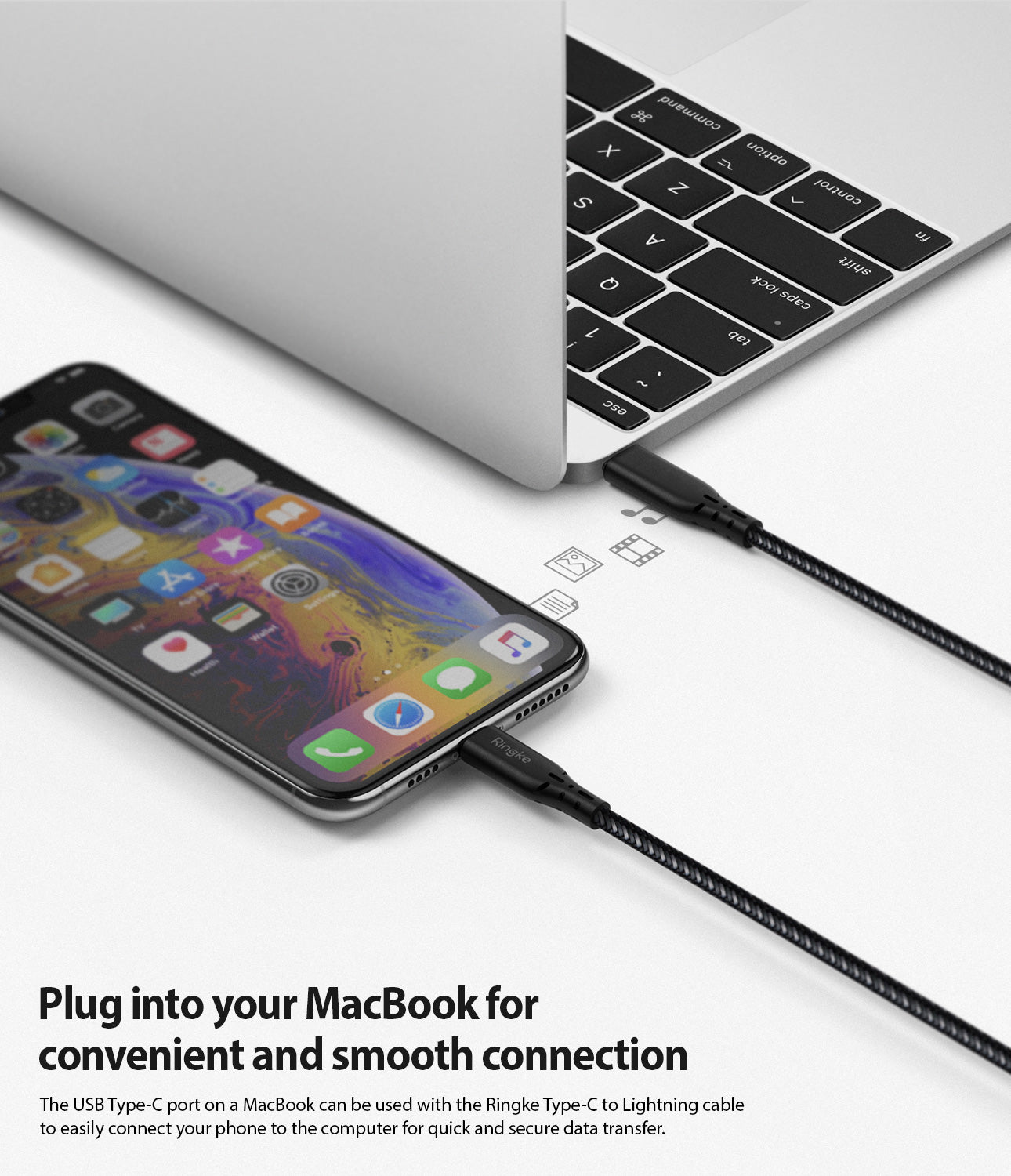 plug into your macbook for convenient and smooth connection