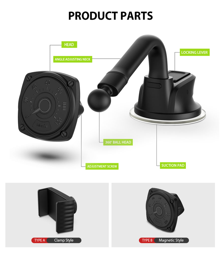 Ringke® 2 in 1 Dashboard Car Mount