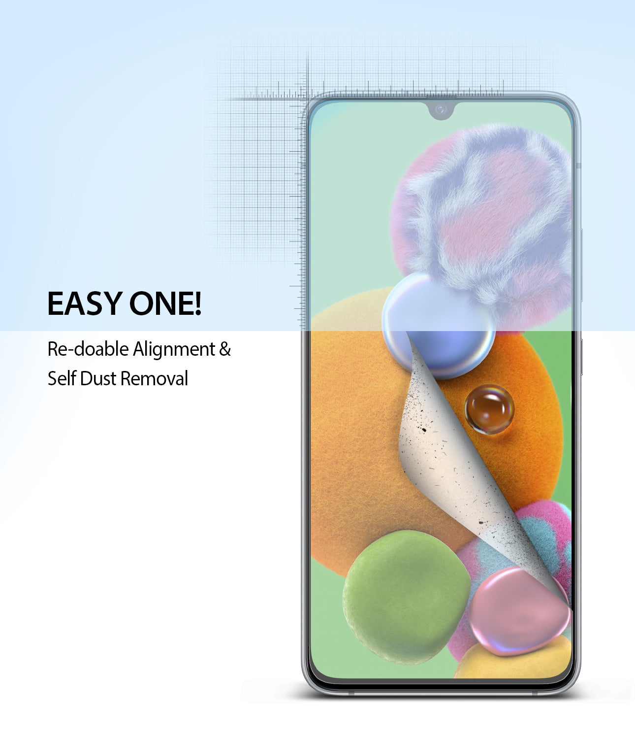 re-doable alignment and self dust removal