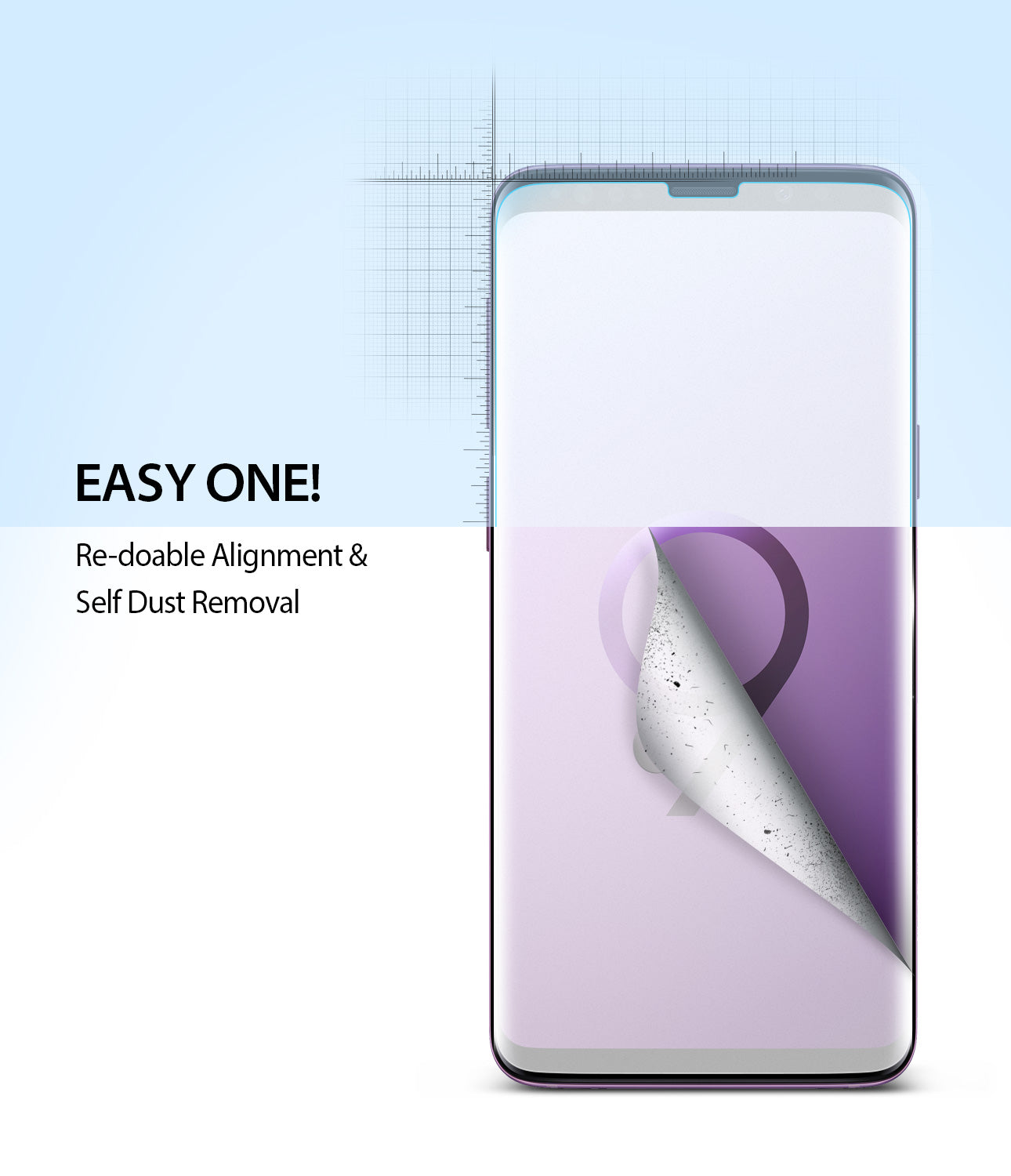 galaxy s9 dual easy full cover screen protector 2 pack