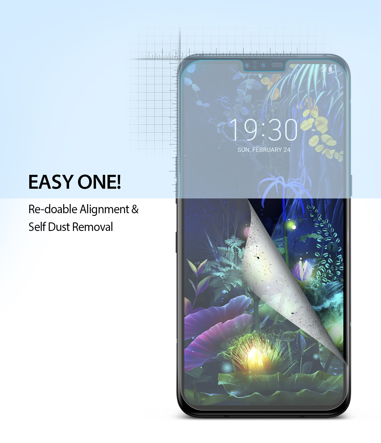 LG V50 [Dual Easy Full Cover] Screen Protector [2 Pack]