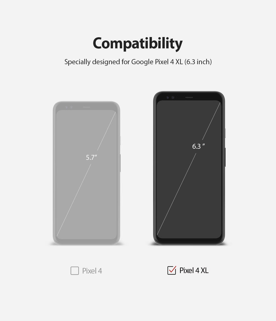 Google Pixel 4 XL, Ringke Dual Easy Film, Screen Protector, Compatibility