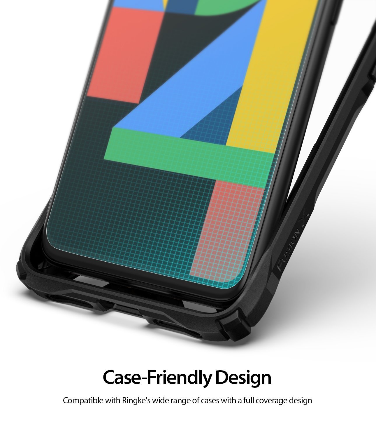 Google Pixel 4 XL, Ringke Dual Easy Film, Screen Protector, Case Friendly Design