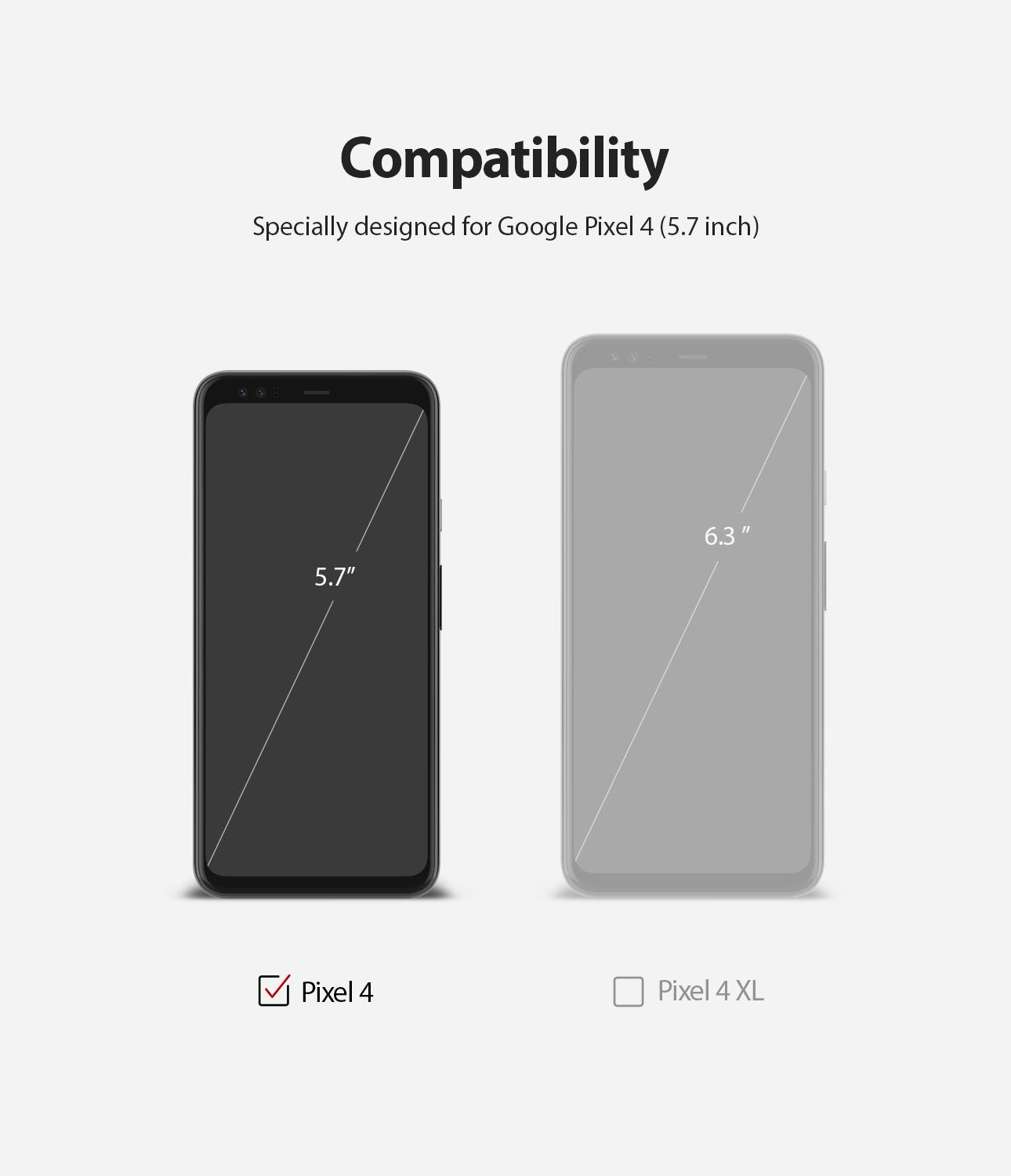 Ringke Google Pixel 4 Screen Protector, Dual Easy Film, Compatibility