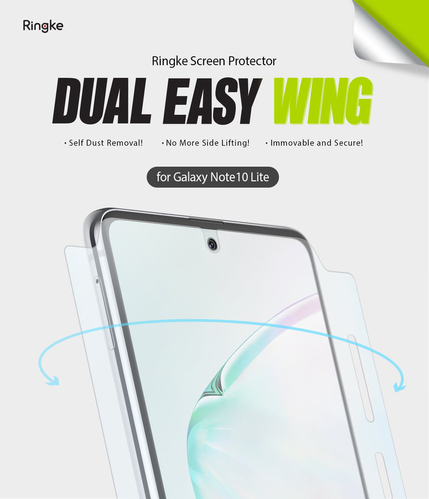 ringke dual easy film wing for samsung galaxy note 10 lite