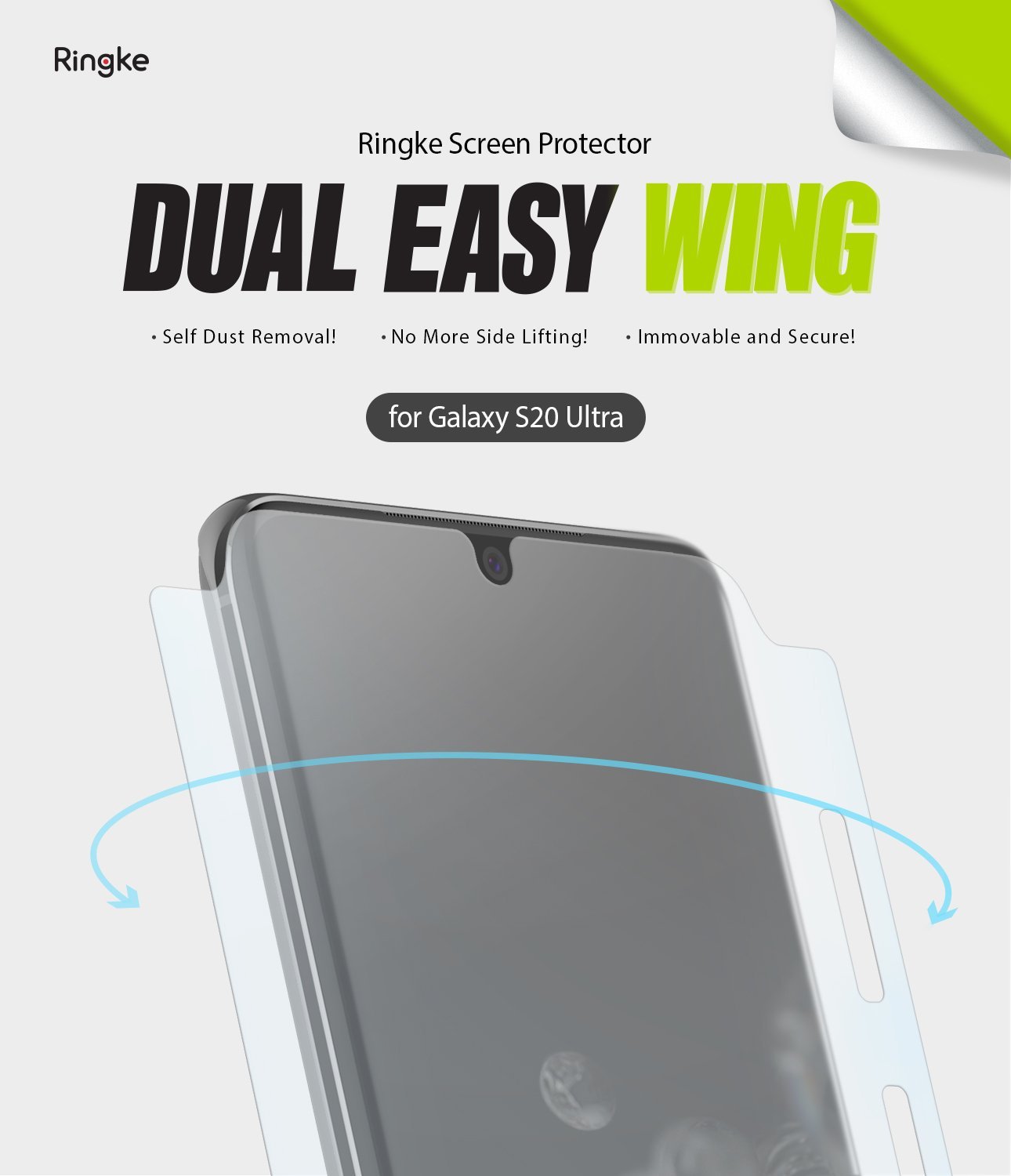 Galaxy S20 FE Screen Protector  Ringke Dual Easy Film Wing