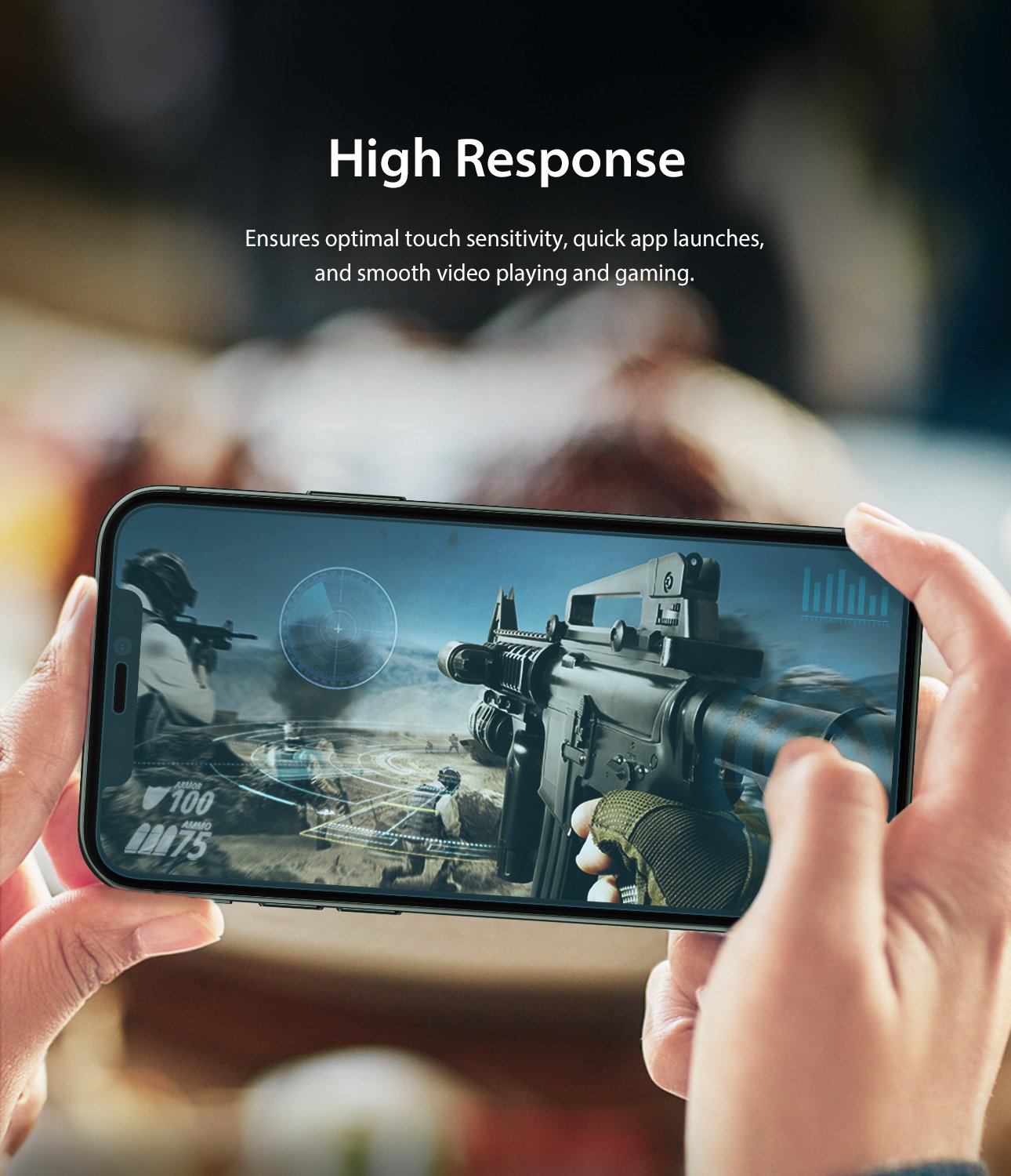 iPhone 11 Pro Max Screen Protector Dual Easy Film High Response