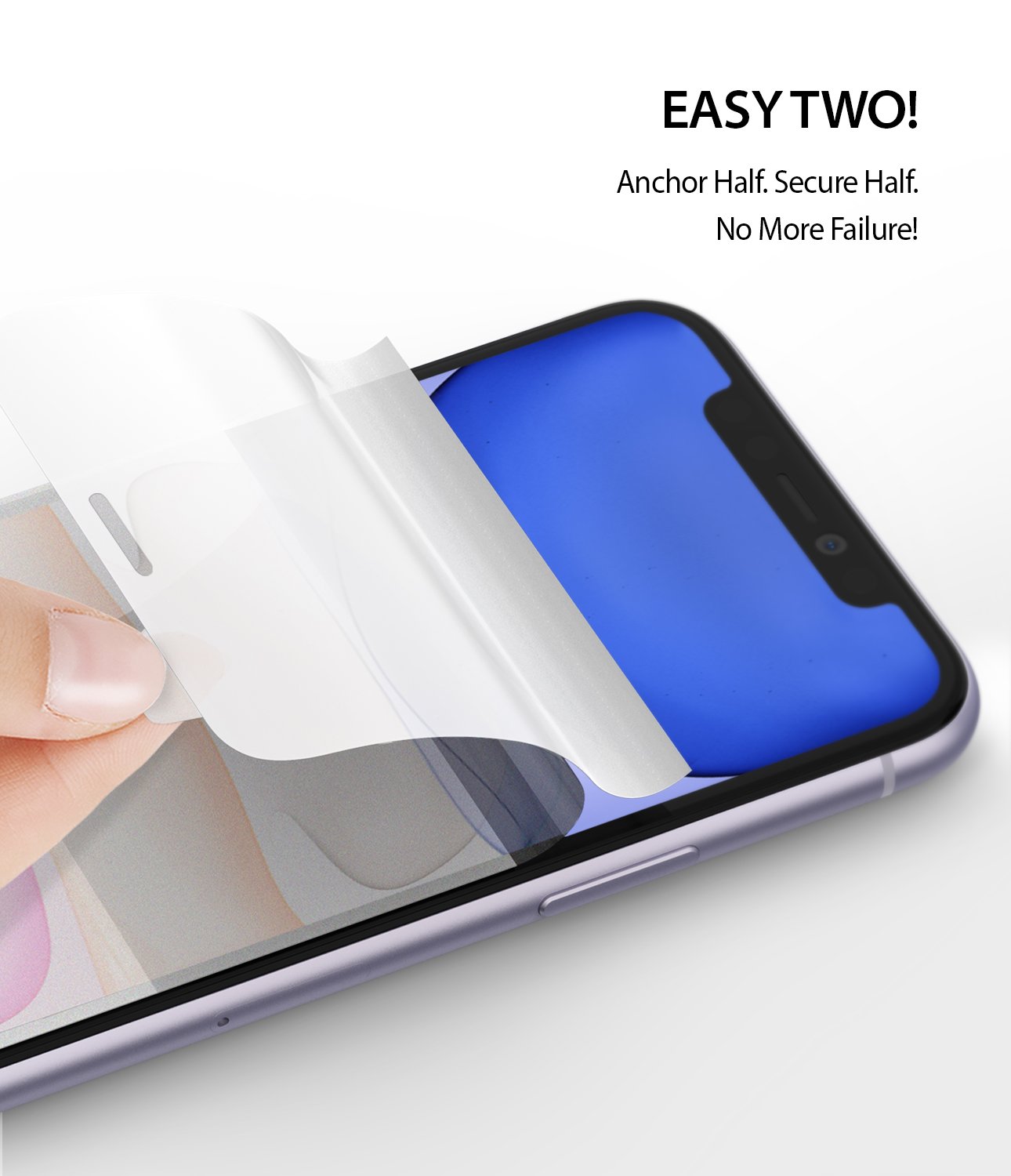 Ringke Dual Easy Film Screen Protector for iPhone 11 Easy Installation Easy Two