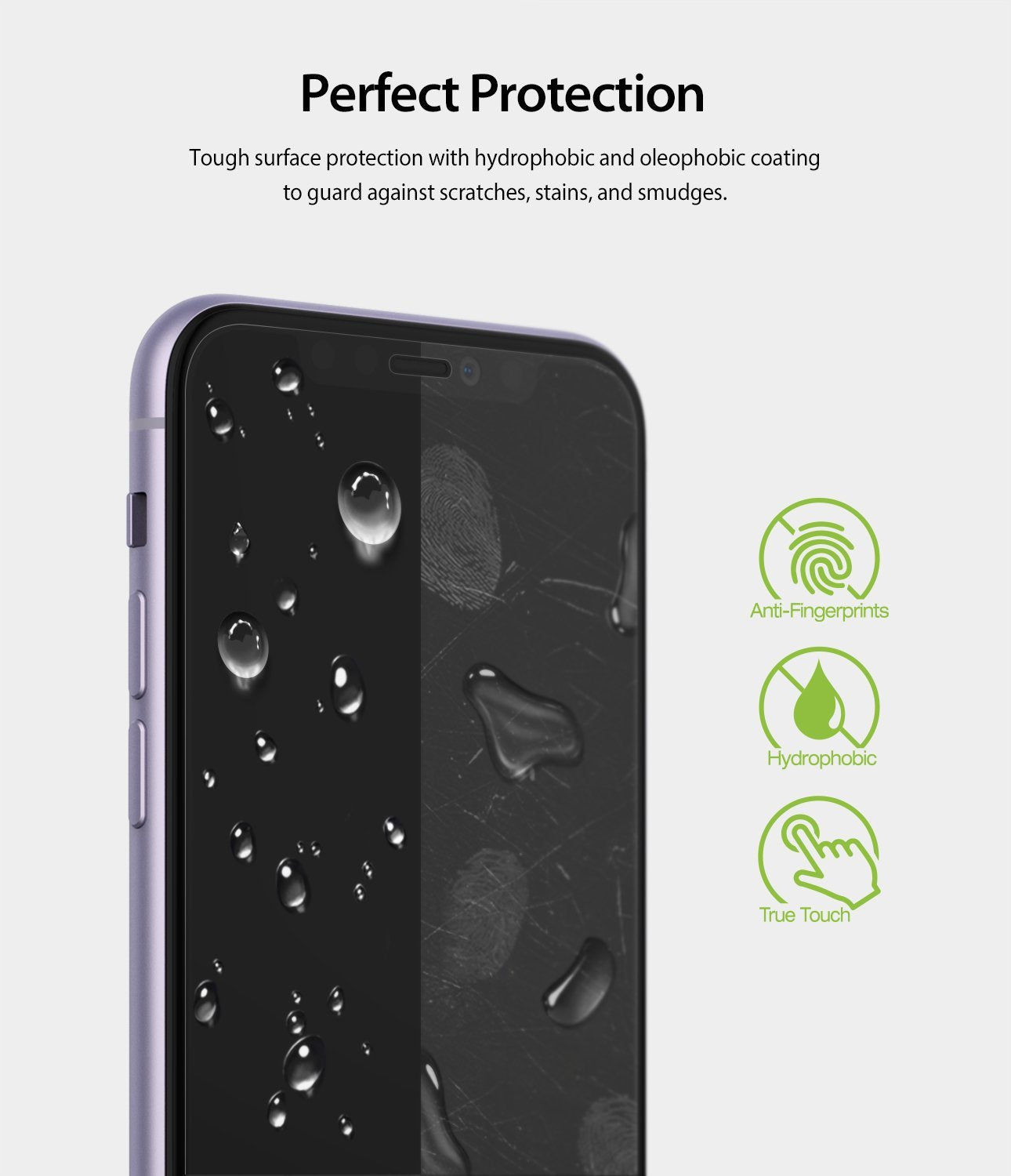 Ringke Dual Easy Film Screen Protector for iPhone 11 Perfect Fit