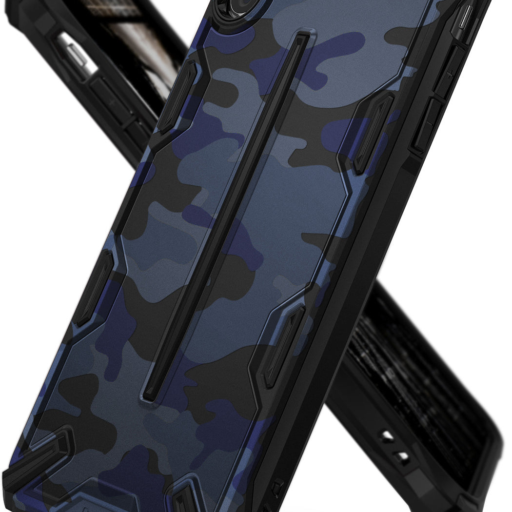 ringke dual-x for iphone xs case cover main camo blue