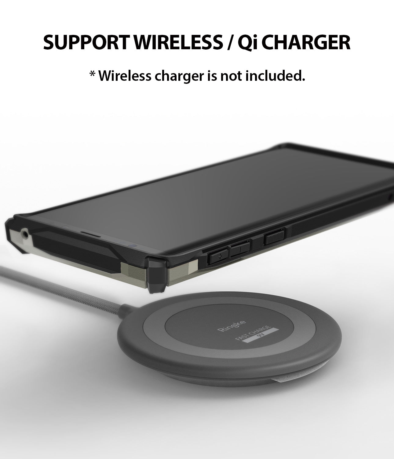 support wireless / qi charger