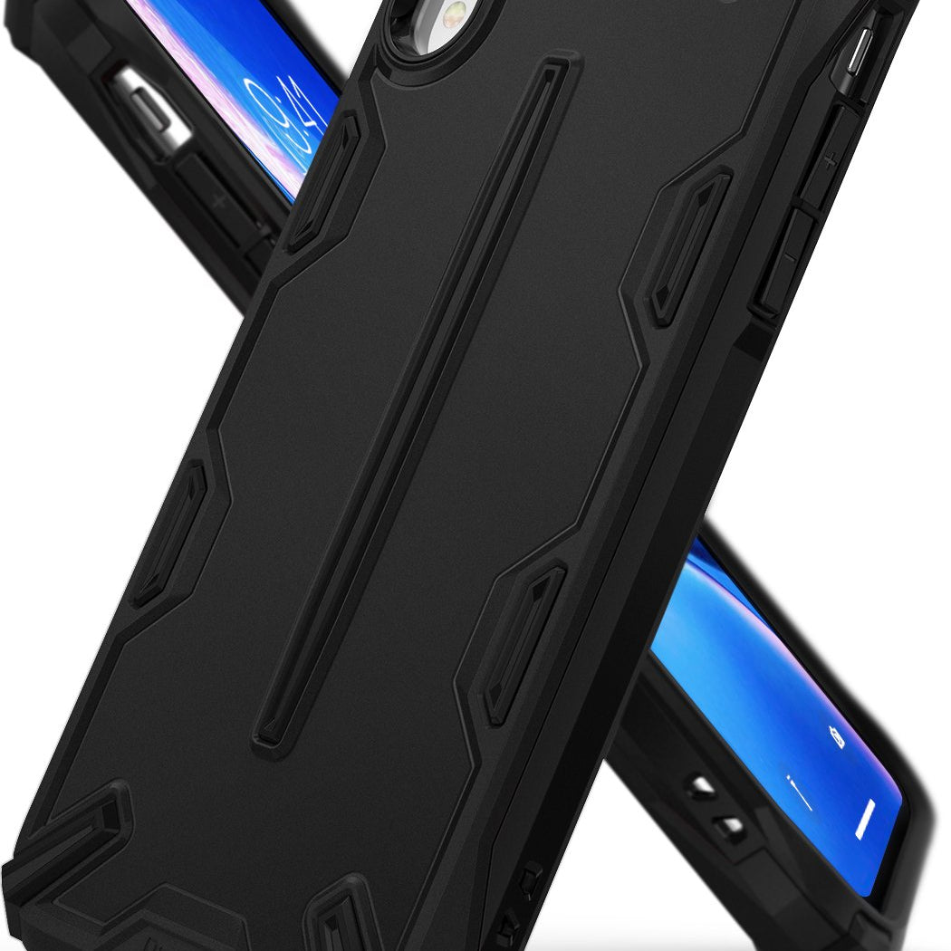 ringke dual-x for iphone xr case cover main sf black