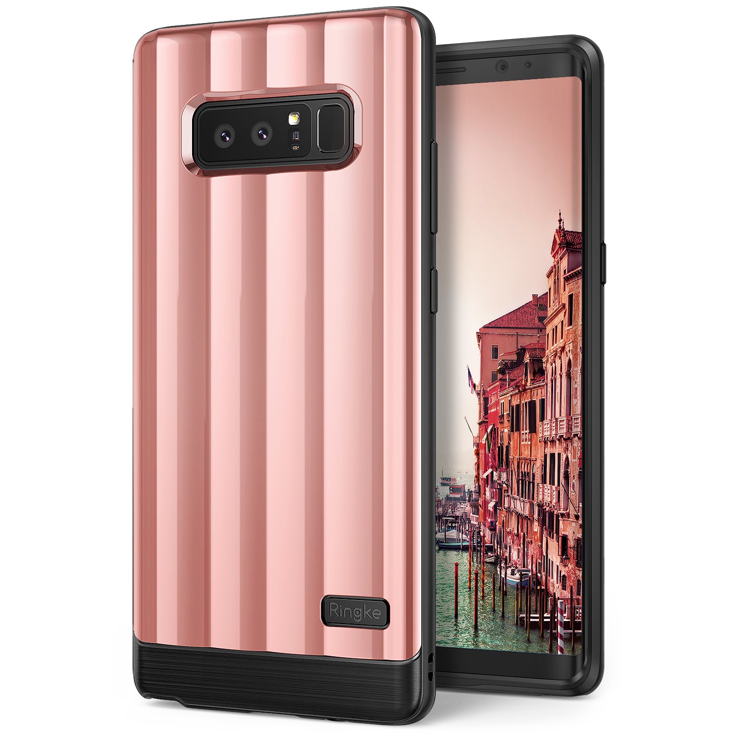 samsung galaxy note 8 ringke flex s pro case rose gold