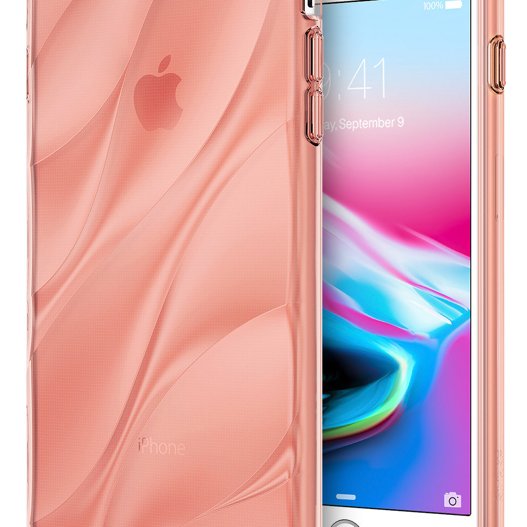 ringke flow streamedline design back case cover for iphone 7 plus 8 plus main rose gold