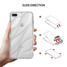 ringke flow streamedline design back case cover for iphone 7 plus 8 plus main slide direction