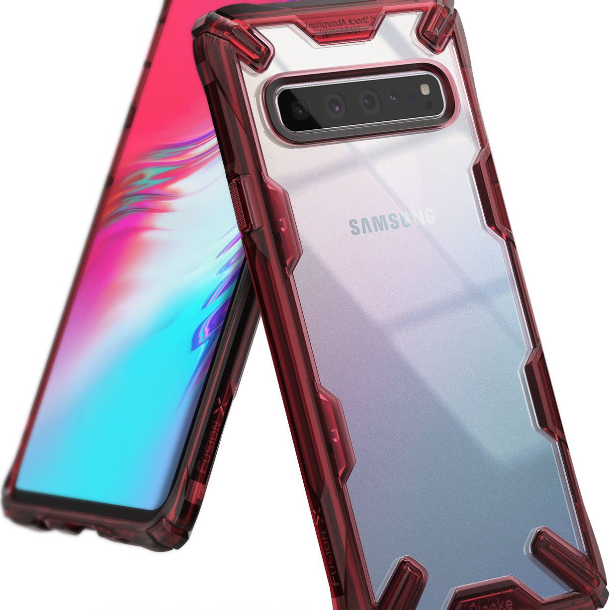 ringke fusion-x for samsung galaxy s10 5g - ruby red