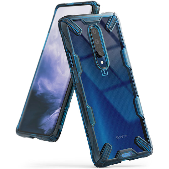 Ringke Fusion-X Designed for OnePlus 7 Pro Case space blue