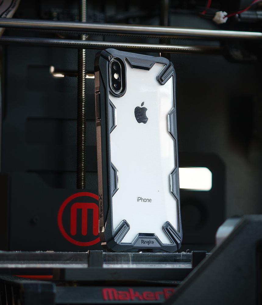 ringke fusion-x for iphone x case cover main black real