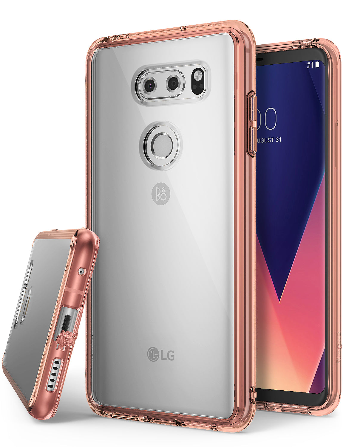 LG V30 / V30 Plus / V30S ThinQ Case fusion  rose gold