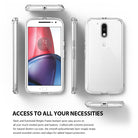 ringke fusion clear transparent hard back cover case for moto g4 and g4 plus main access to all ports