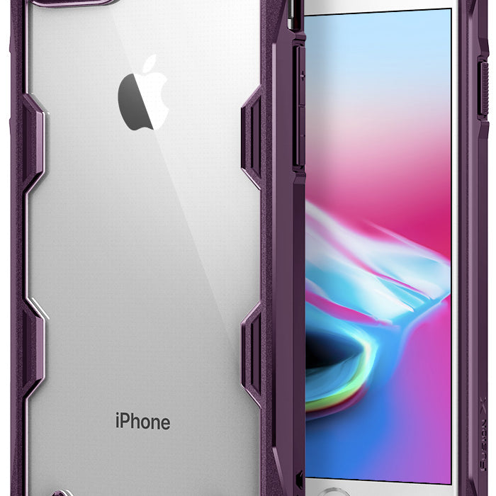 ringke fusion-x advanced bumper heavy duty protective case cover for iphone 7 8 main lilac purple
