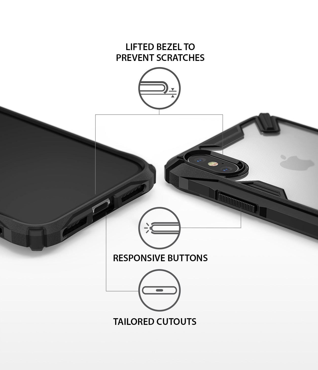 ringke fusion-x for apple iphone xs case cover ultimate protection