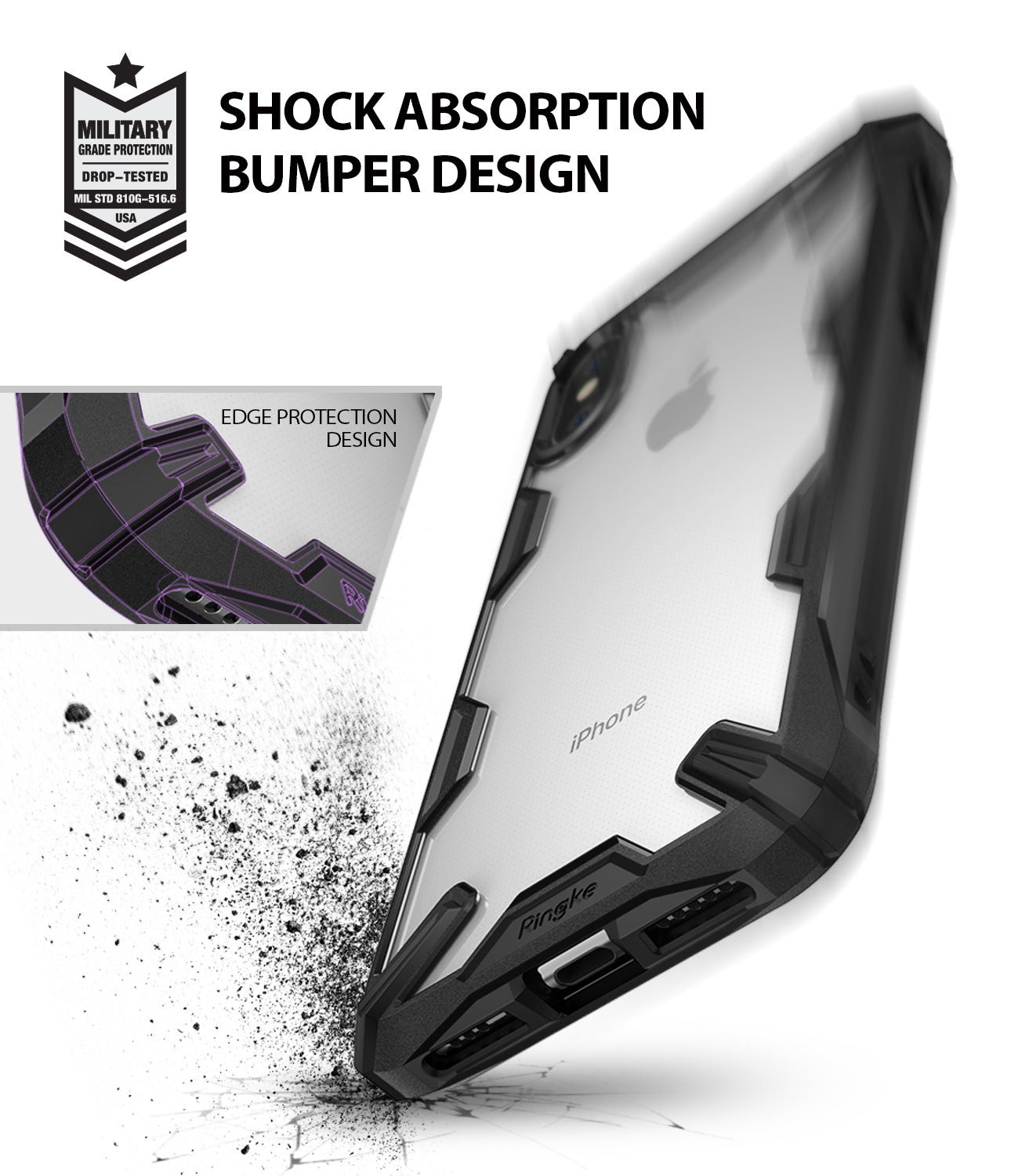 ringke fusion-x for apple iphone xs case cover shockproof design